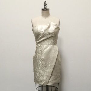 Sculpted Jacquard Cocktail Dress
